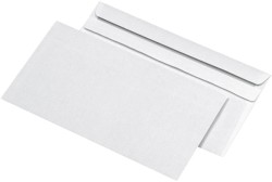 Briefumschlag Kompakt 229x125mm, weiß, selbstklebend, oh. Fenster, 75 gr/m²