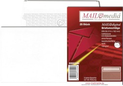 Briefumschläge MailDigital weiß, DIN C6, 100 g/qm, haftklebend, ohne Fenster