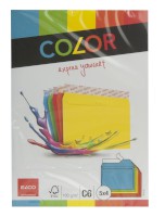 Briefumschlag Color sortiert, Ausführung: DIN C6, Papier: 100 g/qm, Klebung: haftklebend