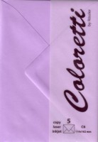 Coloretti Briefumschlag C6 Lavendel im 5er Pack