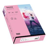 Multifunktionspapier tecno® colors rosa, Papier: 80 g/qm, DIN A4