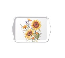 Tablett "Sunflowers" 13x21 cm aus Melamine