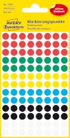 Markierungspunkte farbig sortiert