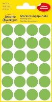 Markierungspunkte, leuchtgrün, ø18mm, 96 Etiketten
