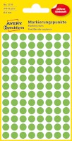 Markierungspunkte, leuchtgrün, ø 9 mm, 416 Etiketten