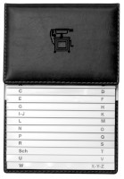 Schuppen-Telefonregister Exquisit, 500, PVC, 155 x 225 x 10 mm, schwarz
