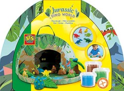 SES Jurassic-Dinowelt Knete Spielekoffer