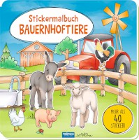 Stickermalbuch Bauernhoftiere