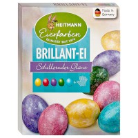 Eierfarben Brilliant-Ei 5 Stück mehrfarbig