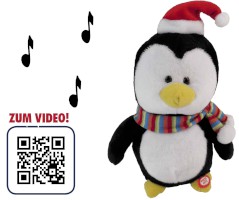 Pinguin singend und tanzend inklusive Batterien