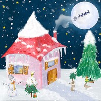 Serviette Weihnachten "Candy House" 33 x 33 cm 20er Packung