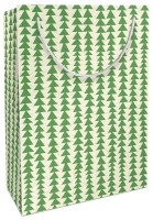 Geschenktasche Weihnachten Graspapier Modern Forest