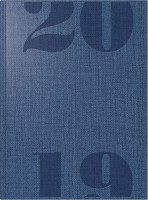Buchkalender Mentor für 2022 blau; B x H mm: 145 x 206