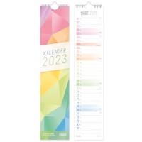 Streifenkalender Rainbow 2023 mehrfarbig