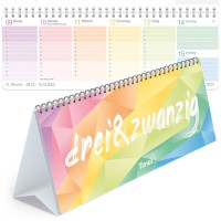 Tischkalender 2023 Rainbow mehrfarbig